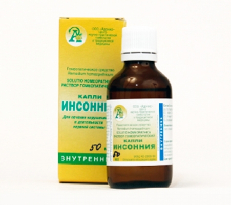Капли (раствор) ИНСОННИЯ (INSONNIA) 50мл.(Адонис)
